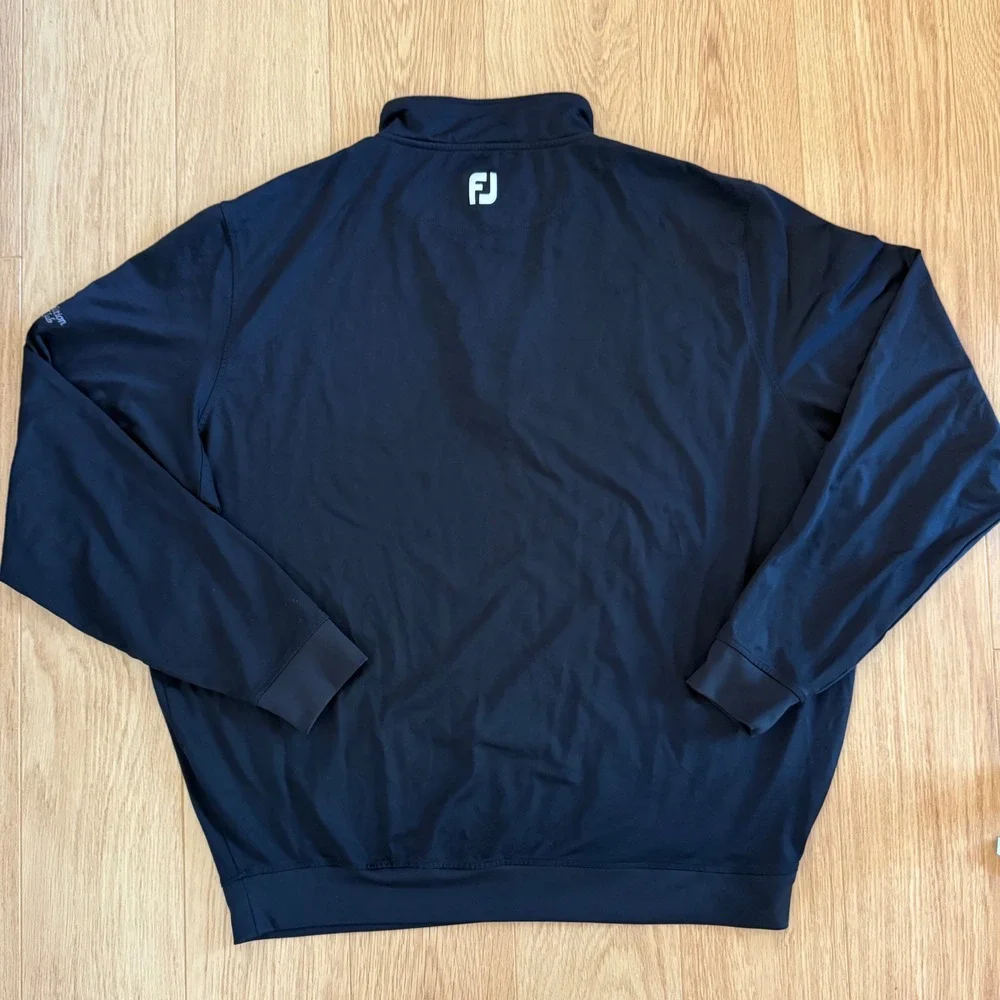FootJoy The Tillery Tradition Golf Club Pullover Mens XXL Black‎ Quarter Zip
